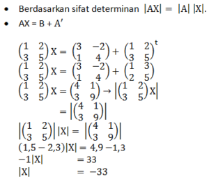 Contoh Soal Matriks - Tanya-tanya.com