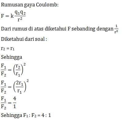 Contoh soal listrik statis