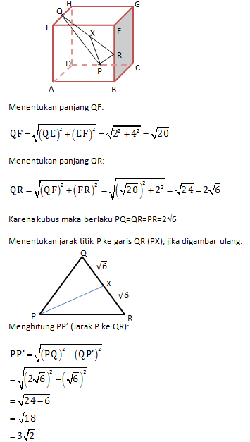 Contoh Soal Pembahasan Dimensi Tiga Geometri Ruang