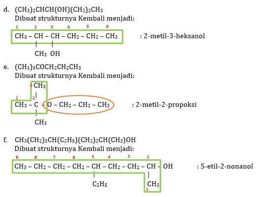 Soal Tata Nama Alkohol & Eter